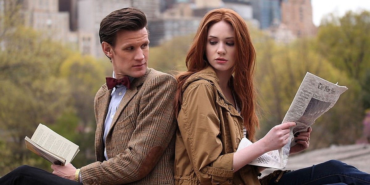 Amy Pond and the Doctor in Doctor Who.