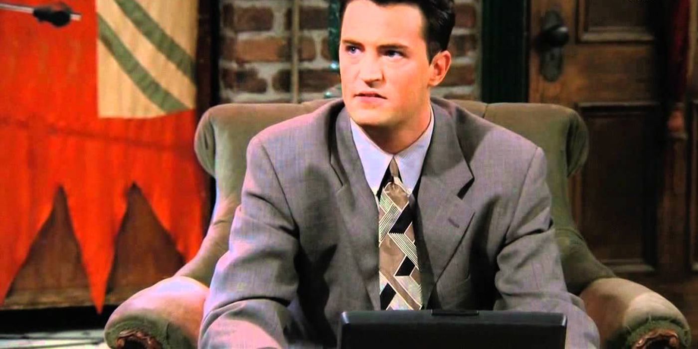 Chandler sitting with his computer 