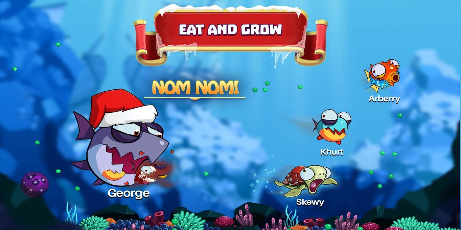 A promotional image for the game eatme.io.