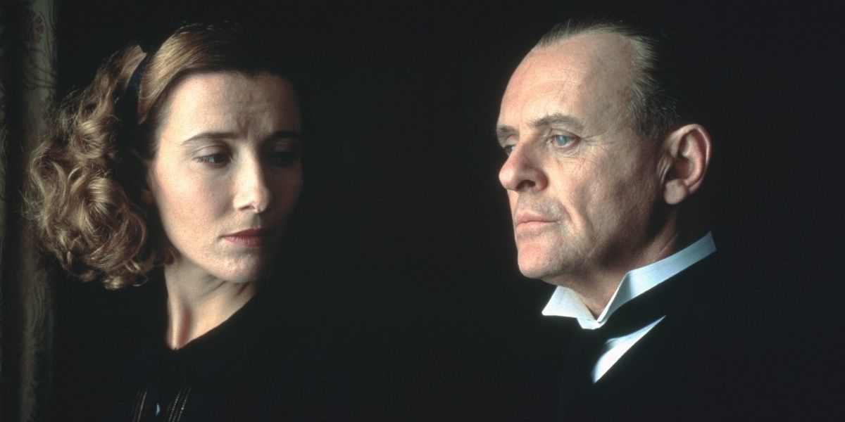 Emma Thompson and Anthony Hopkins in The Remains of the Day