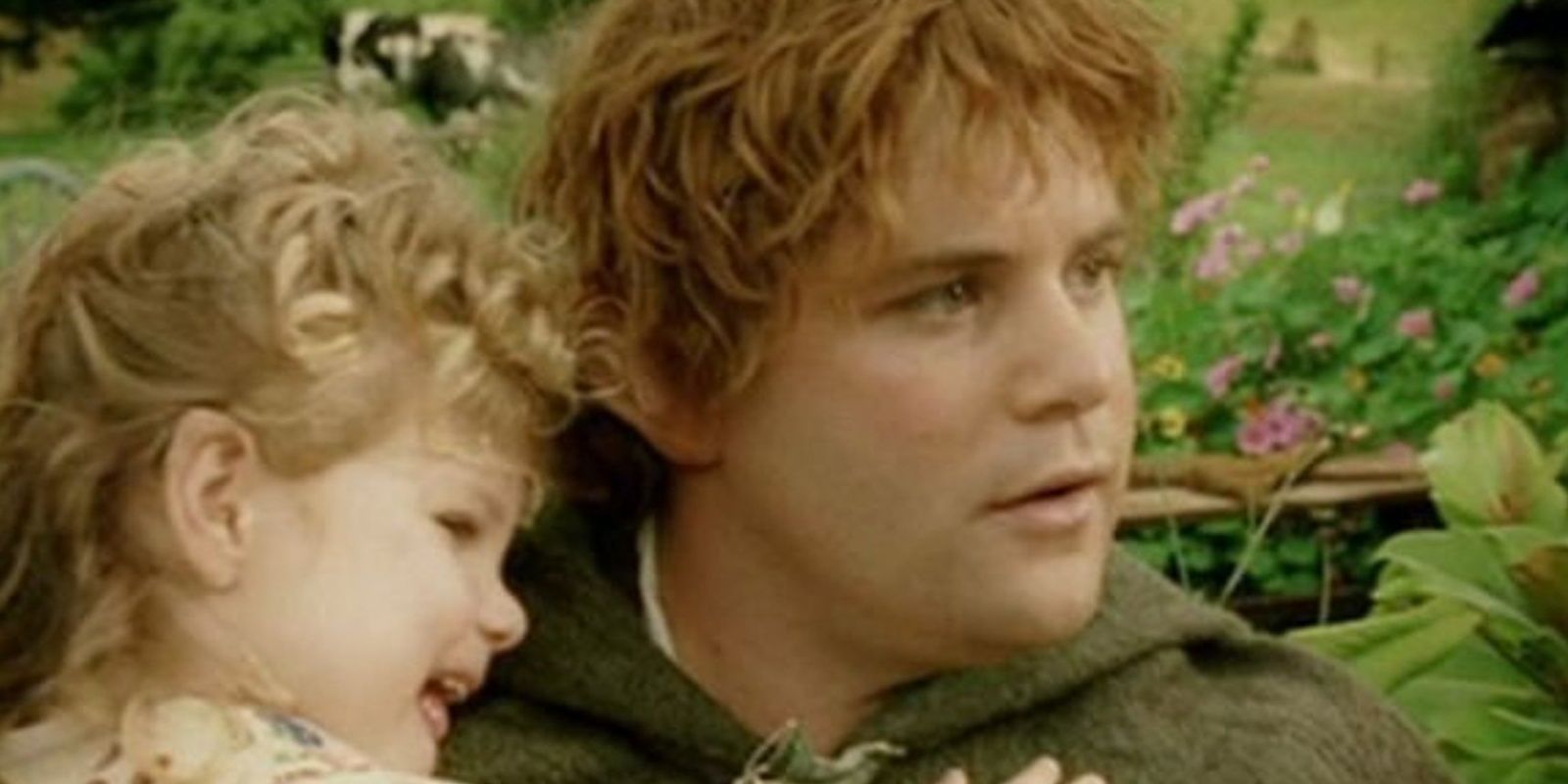 Sam carrying a baby in LotR