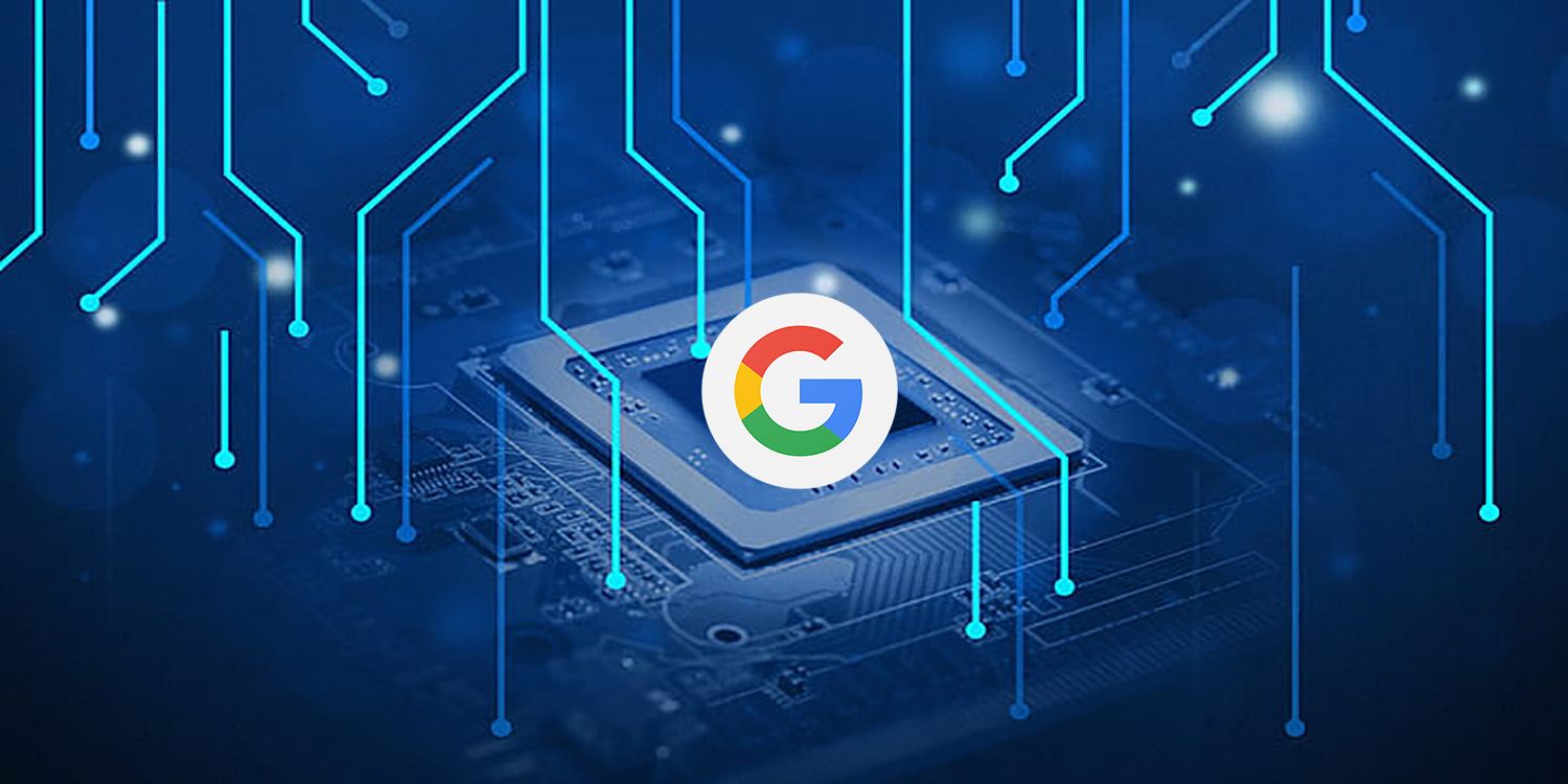 Google logo over a chip