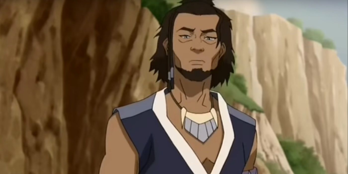 Hakoda from Avatar: The Last Airbender looking with a strained look.