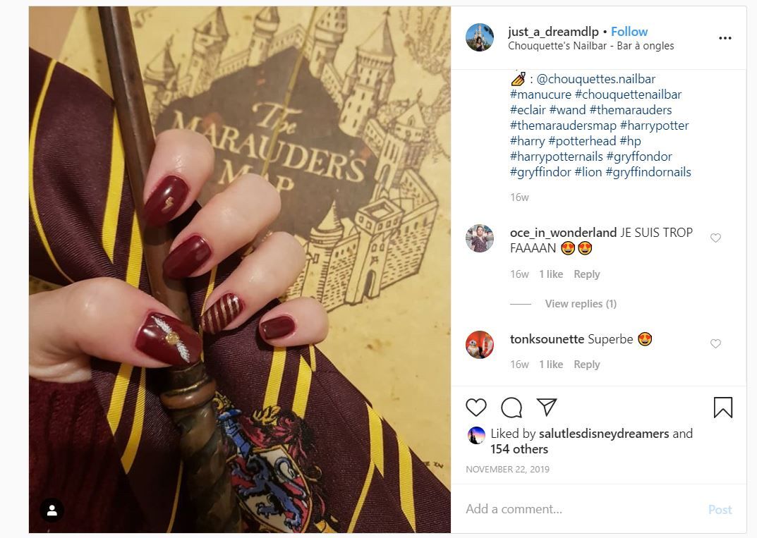 harry potter nail art