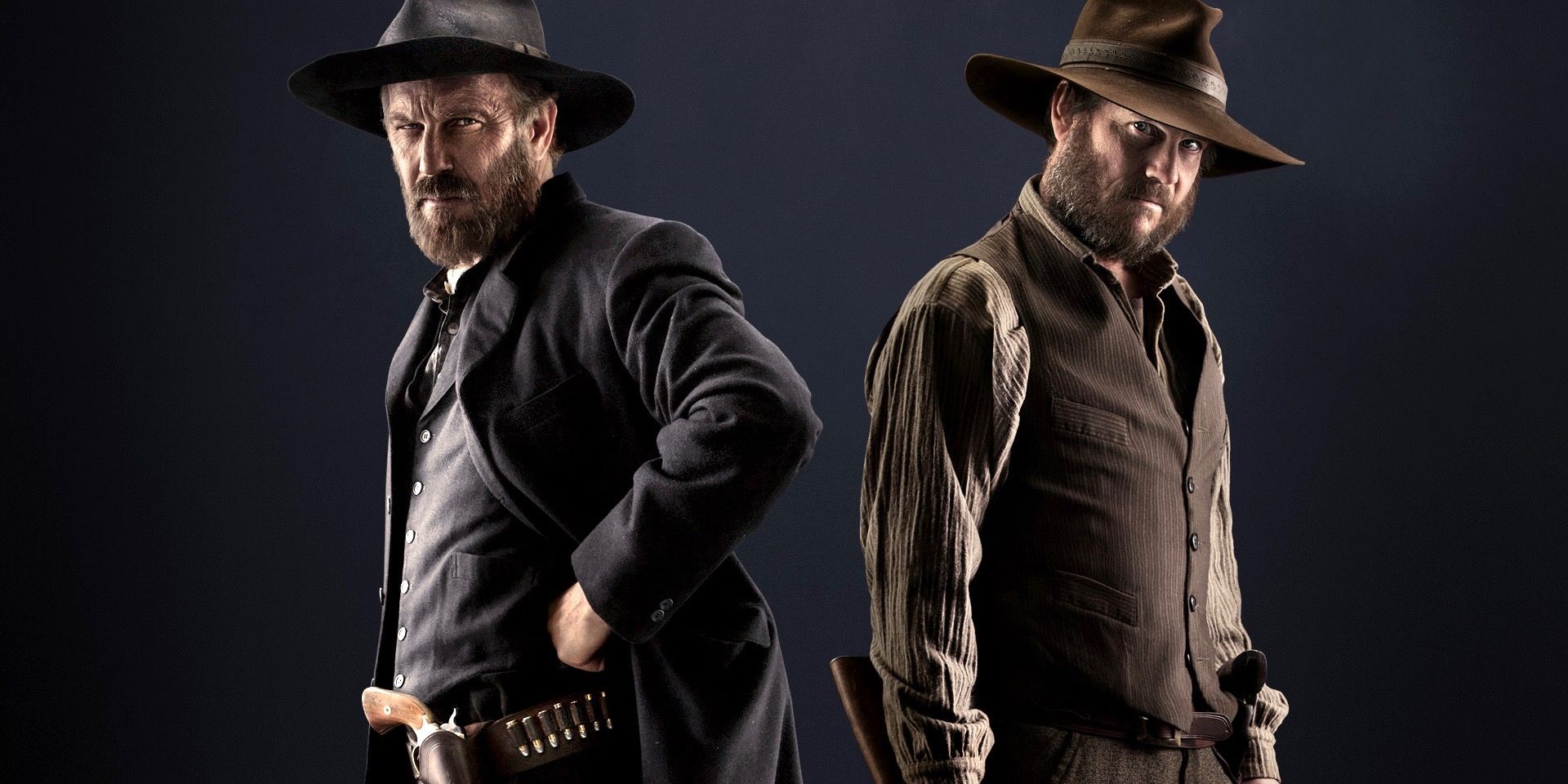 Kevin Costner and Bill Paxton in Hatfields &amp; McCoys