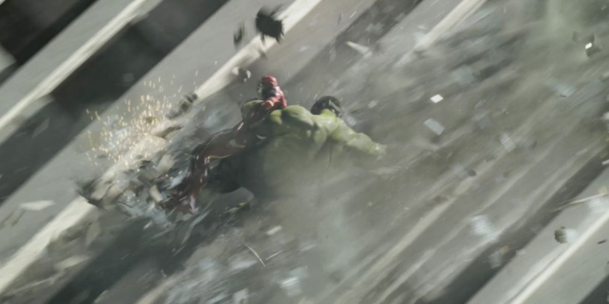 hulk catches iron man