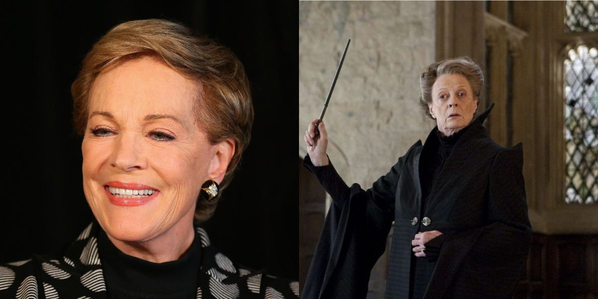 julie andrews as professor mcgonagall
