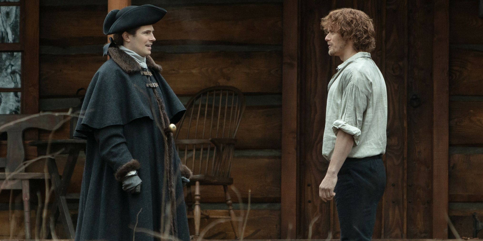 Lord John Grey and Jamie on Outlander