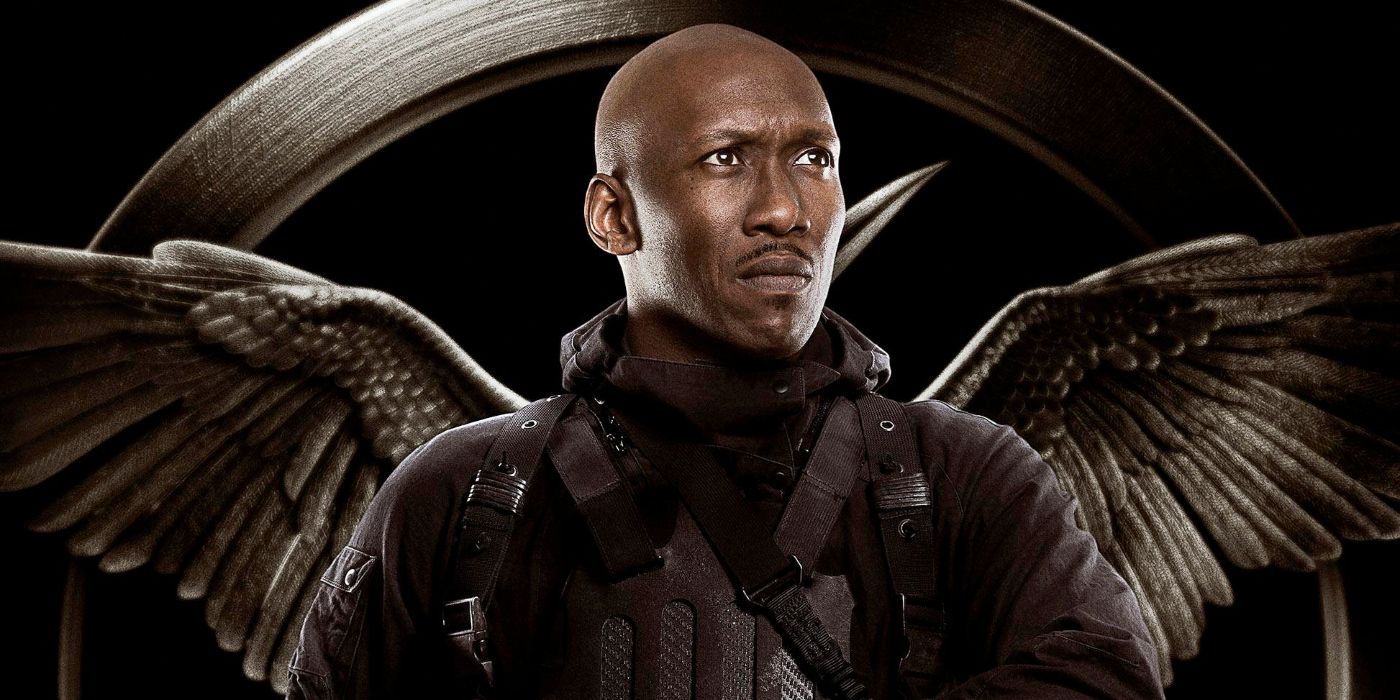 Poster for The Hunger Games showing Mahershala Ali as Boggs