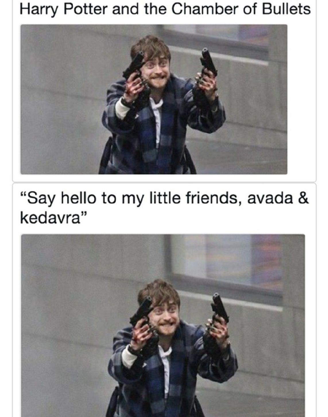 harry potter gun meme