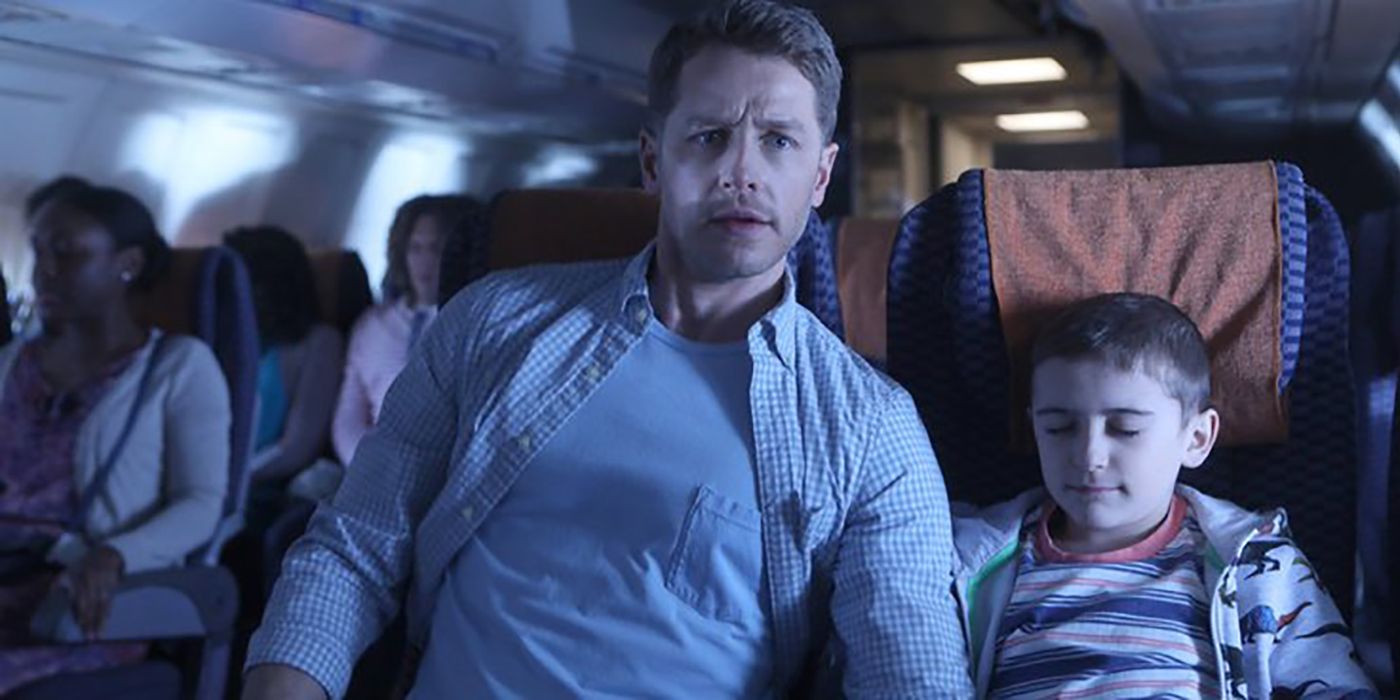 Ben and Cal on the plane in Manifest.