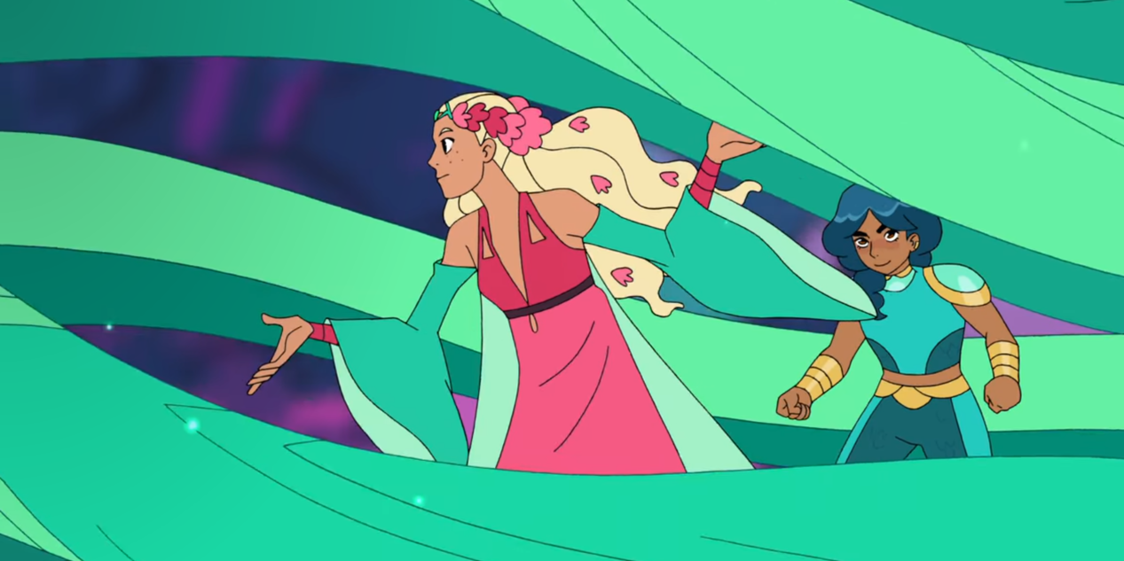 Perfuma using her powers to move plants in She-Ra and the Princesses of Power