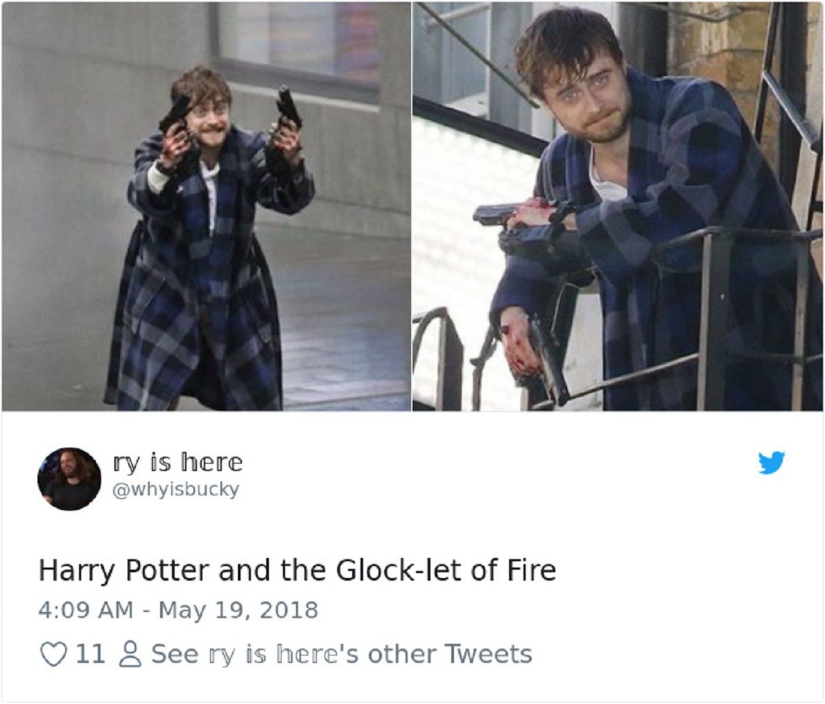 harry potter gun meme