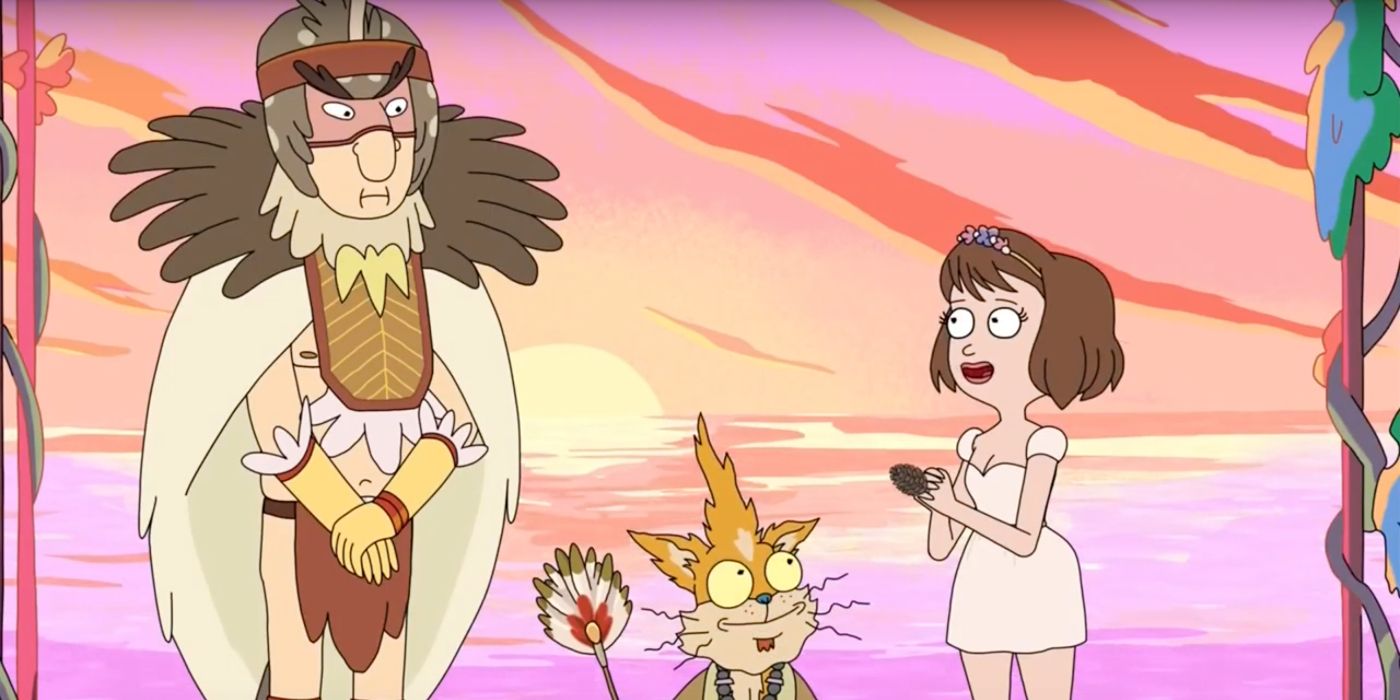 Tammy and Birdperson get married on Rick and Morty