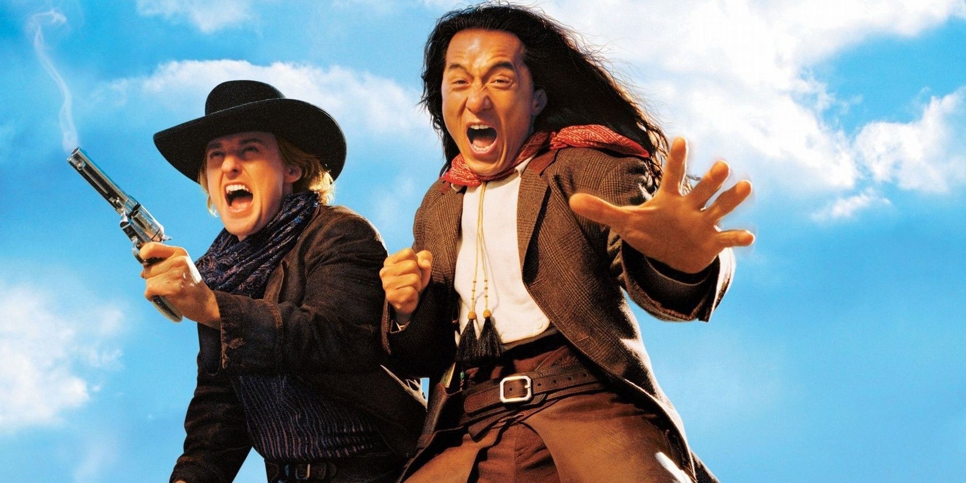 Jackie Chan and Owen Wilson on the poster for Shanghai Noon