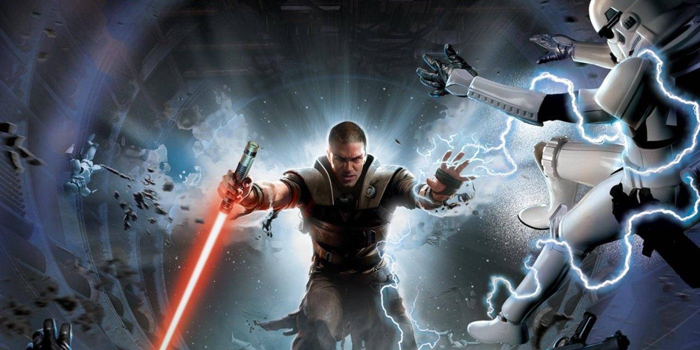 Starkiller on the cover of Star Wars The Force Unleashed promo art