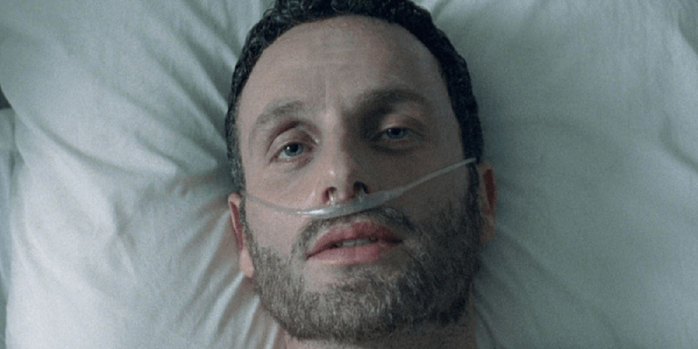 walking dead rick coma