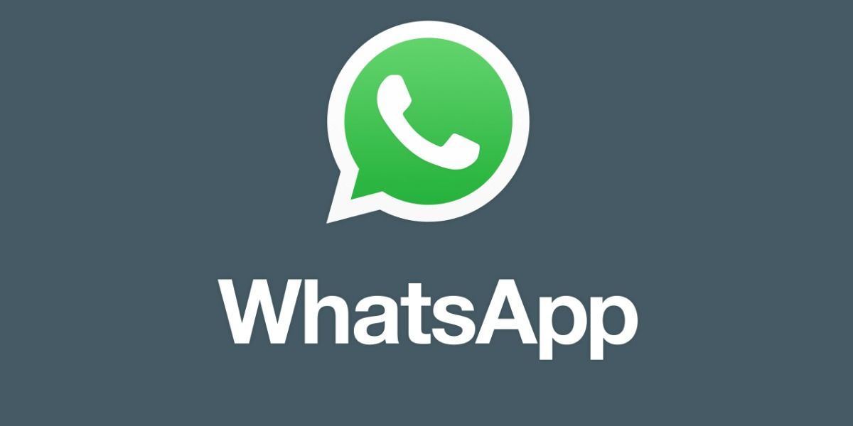 whatsapp logo on a gray background