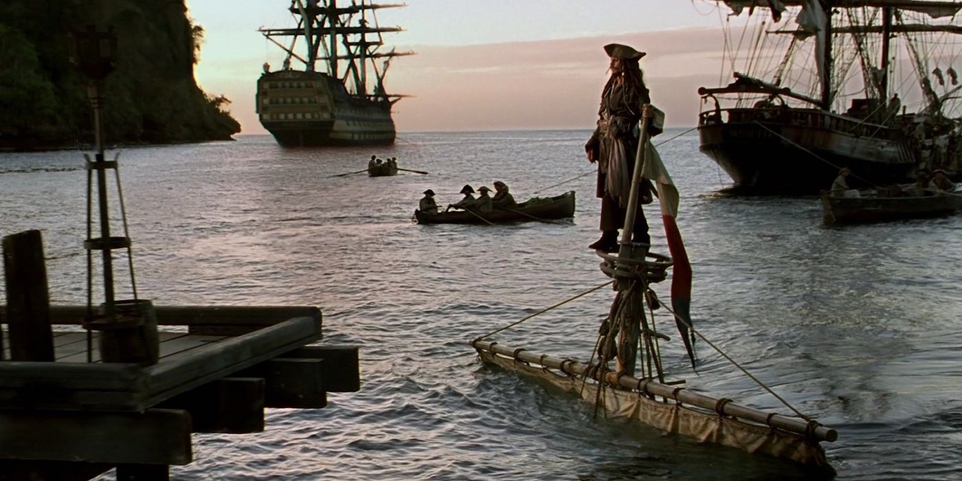 Jack Sparrow in Pirates of the Caribbean