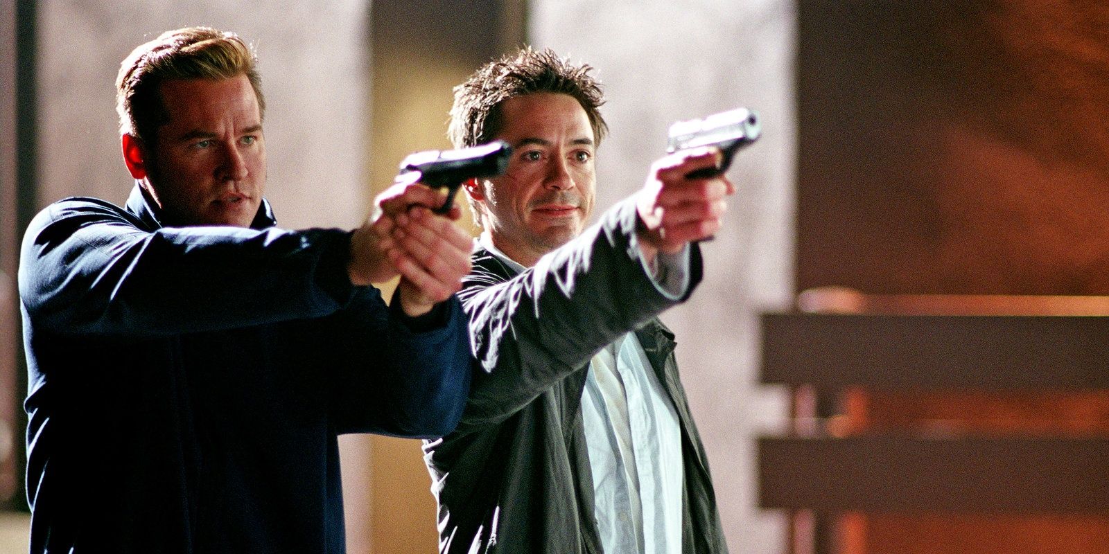 Robert Downey Jr and Val Kilmer
