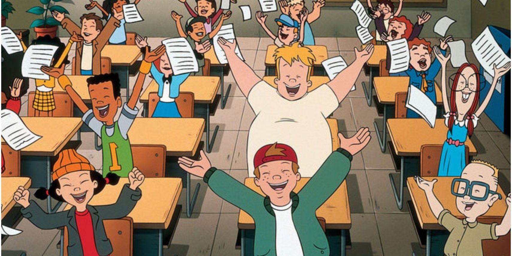 Recess characters chanting at school