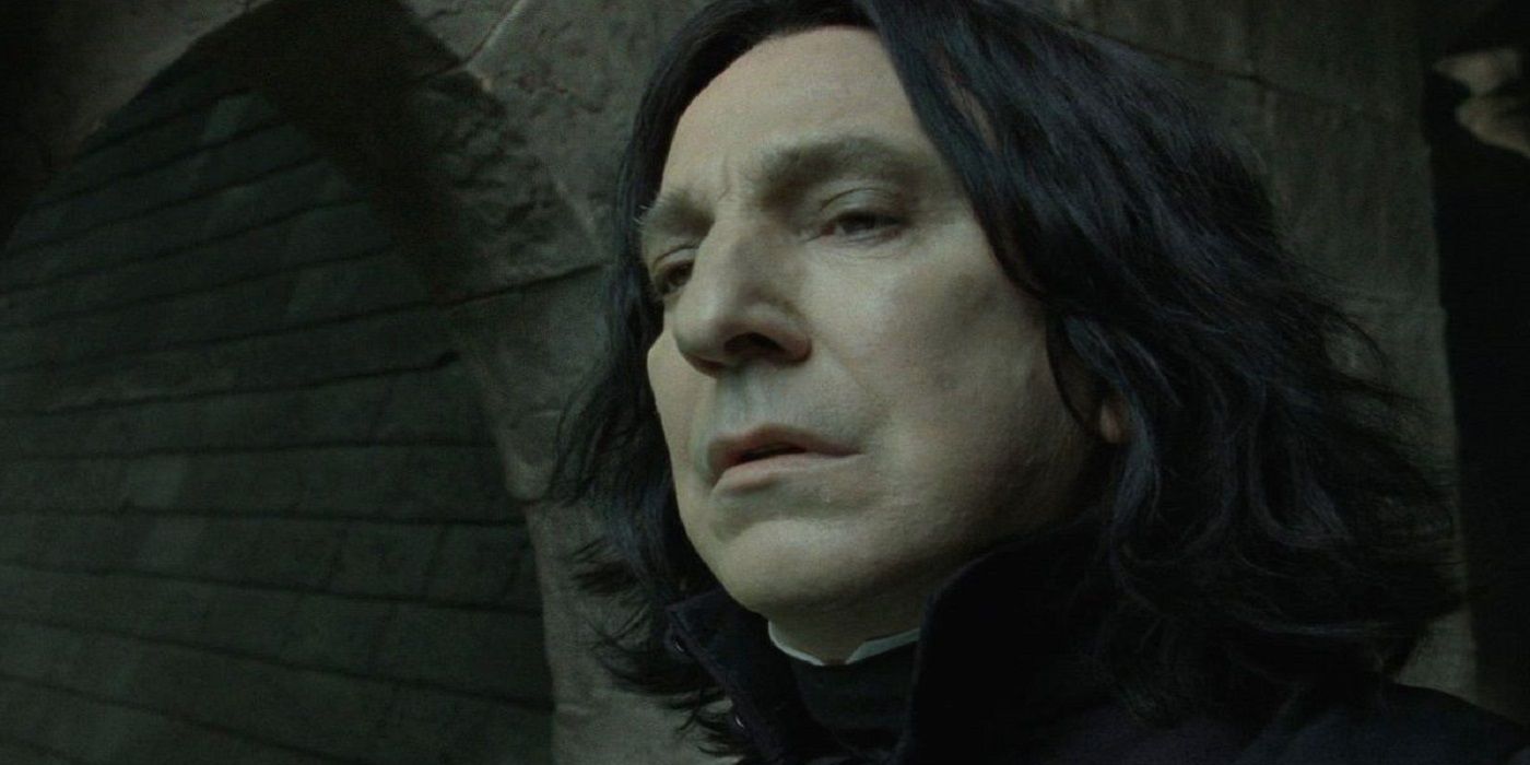 Snape looking forlorn in the Deathly Hallows