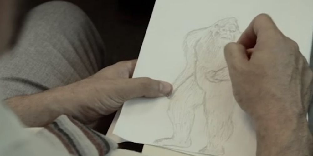 4 Drawing Bigfoot In Church