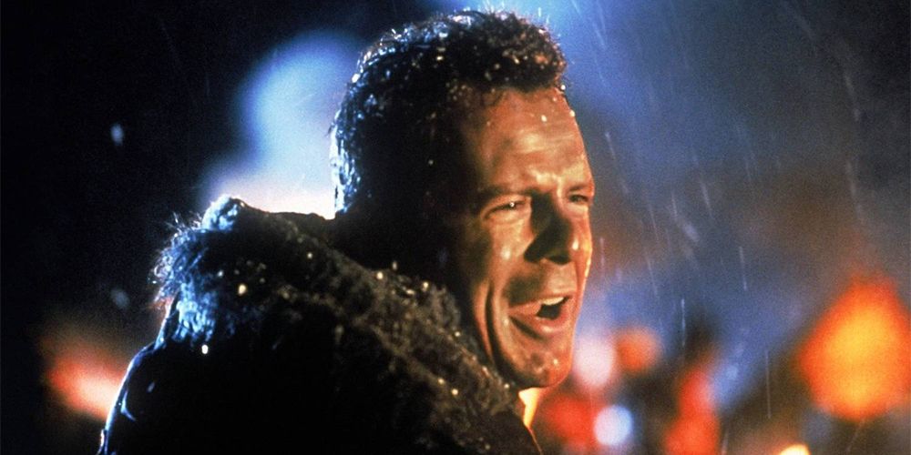 John McClane outside in the snow in Die Hard 2