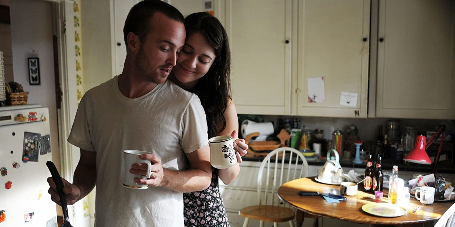 Aaron Paul and Mary Elizabeth Winstead in Smashed