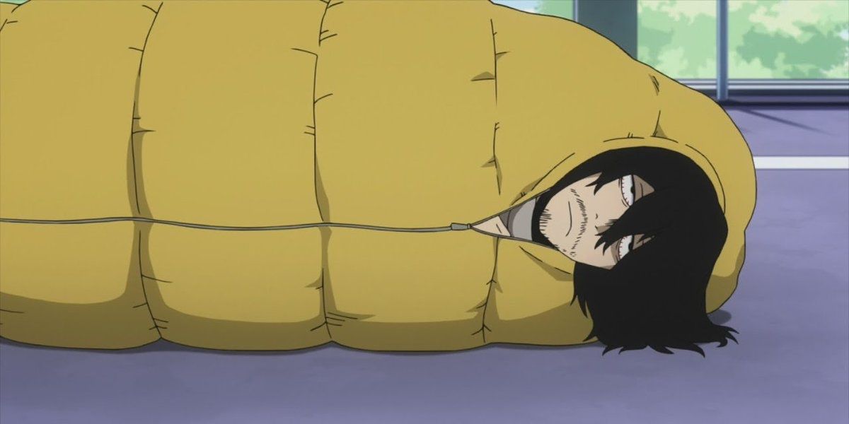 Aizawa In His Sleeping Bag 