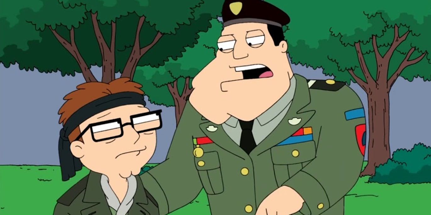 Stan talking to a child in American Dad