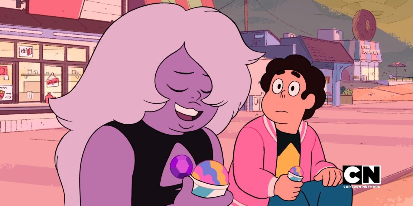 Amethyst Talking To Steven In Steven Universe Future