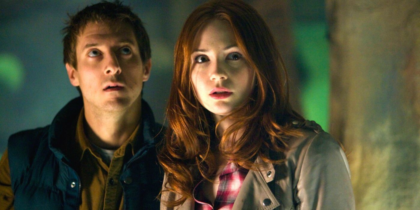 Amy and Rory in New Doctor Who Scene 