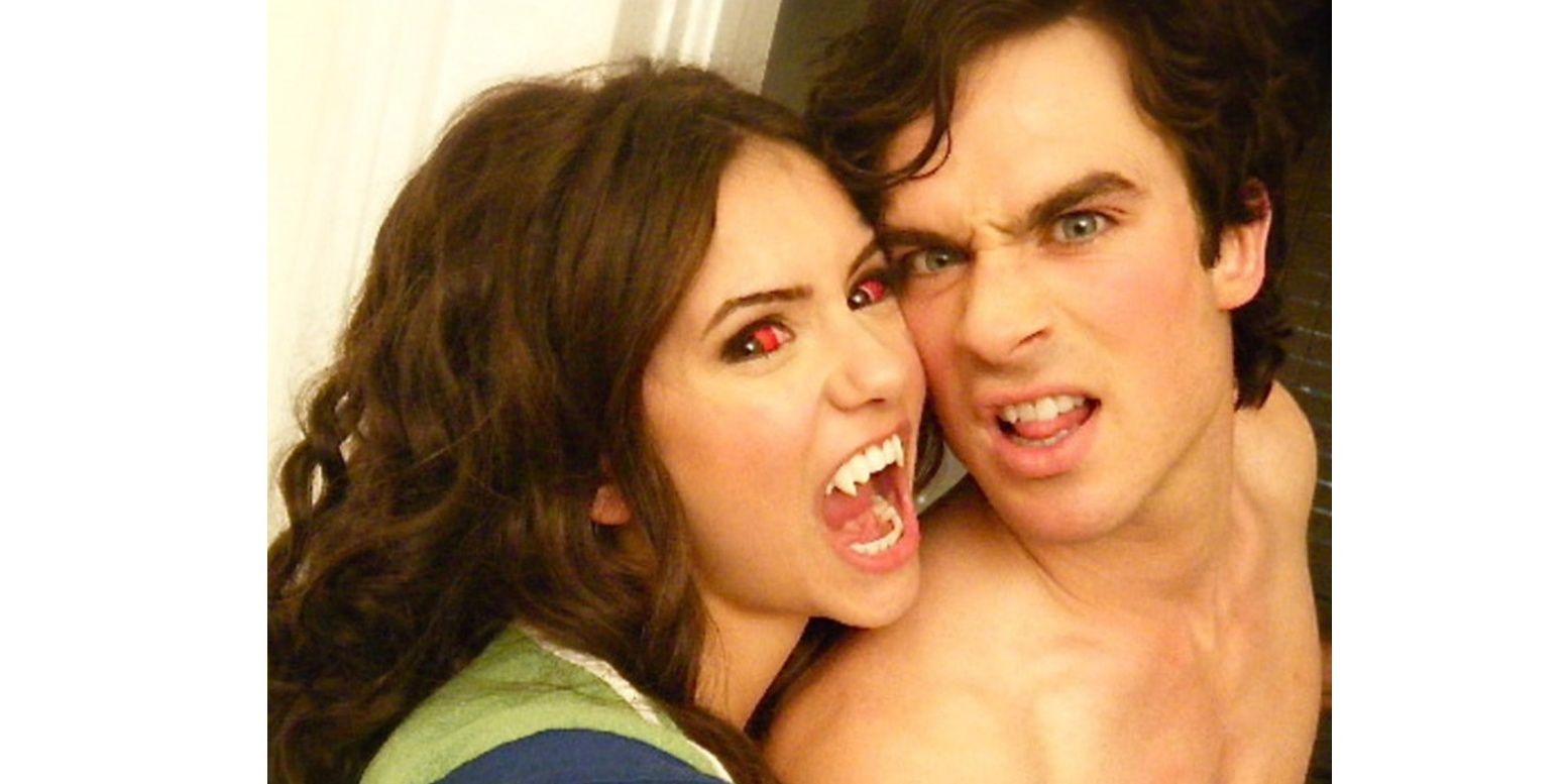 10 Best Behind The Scenes Photos From The Vampire Diaries