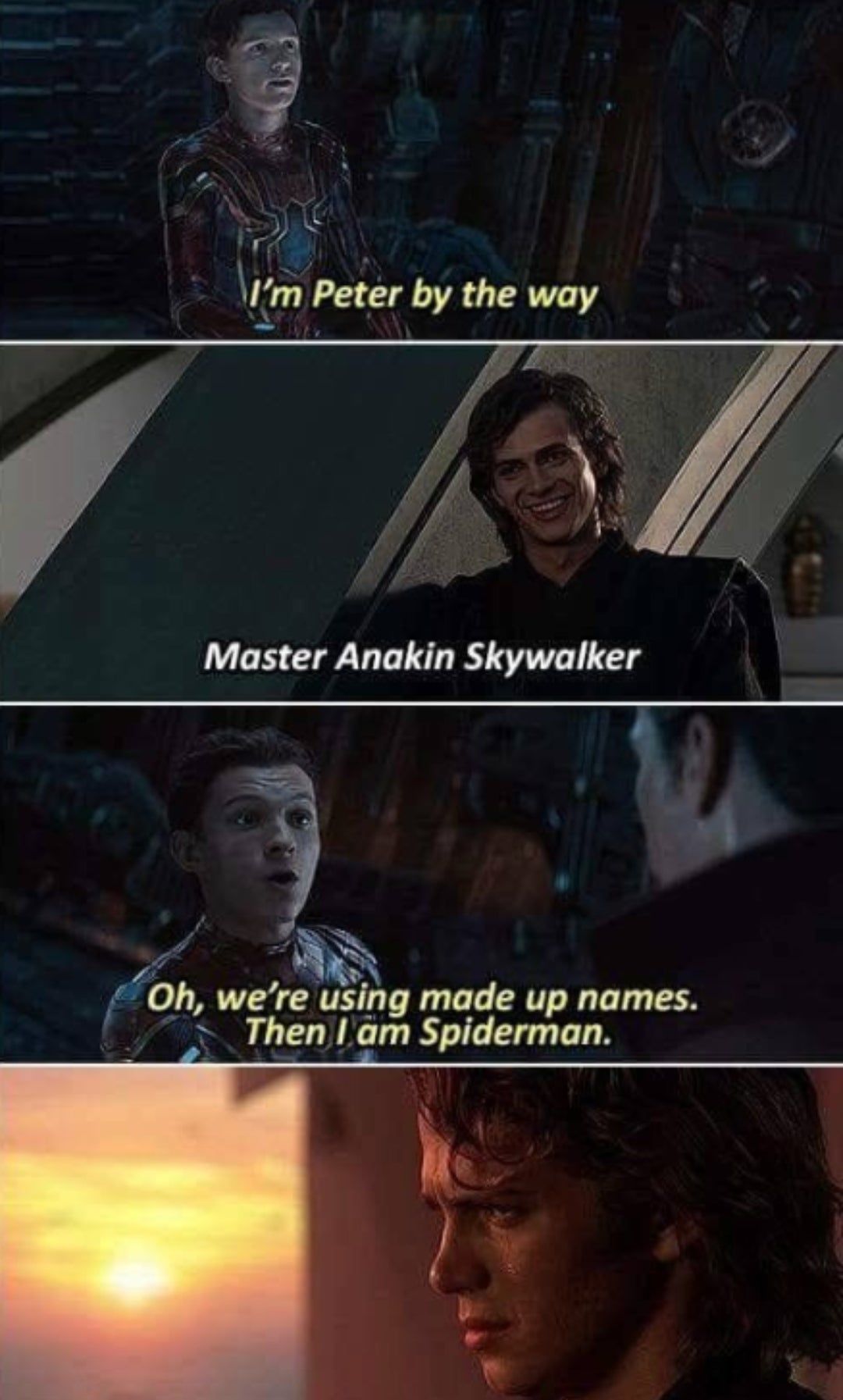 Anakin Skywalker master meme