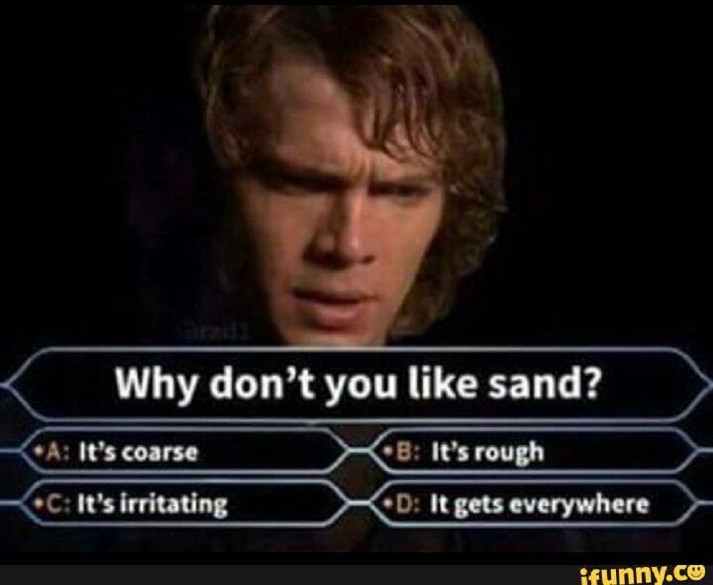 Anakin Skywalker sand questions