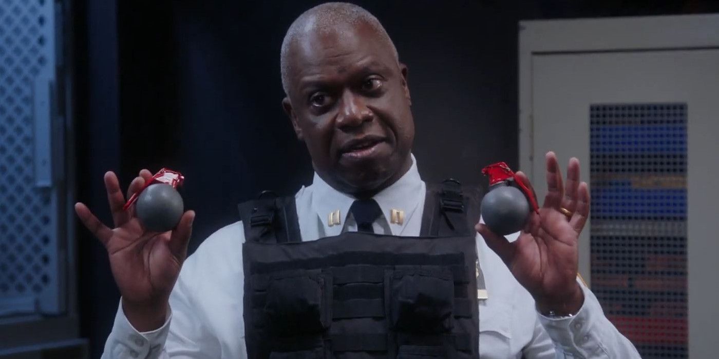 Andre Braugher as Captain Raymond Holt With Grenades Brooklyn 99