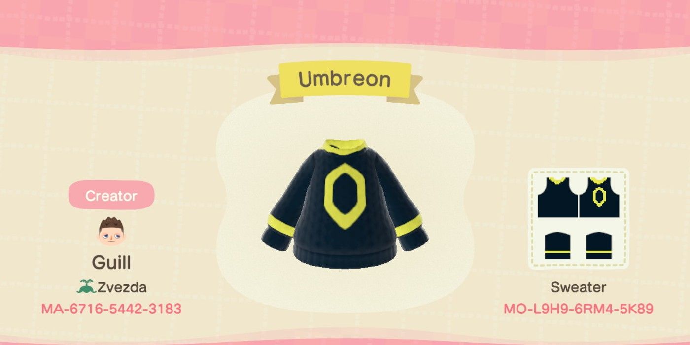 Animal Crossing Umbreon Sweater