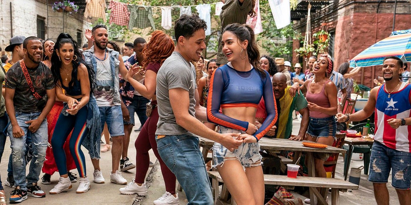 Anthony Ramos and Melissa Barrera from In the Heights movie