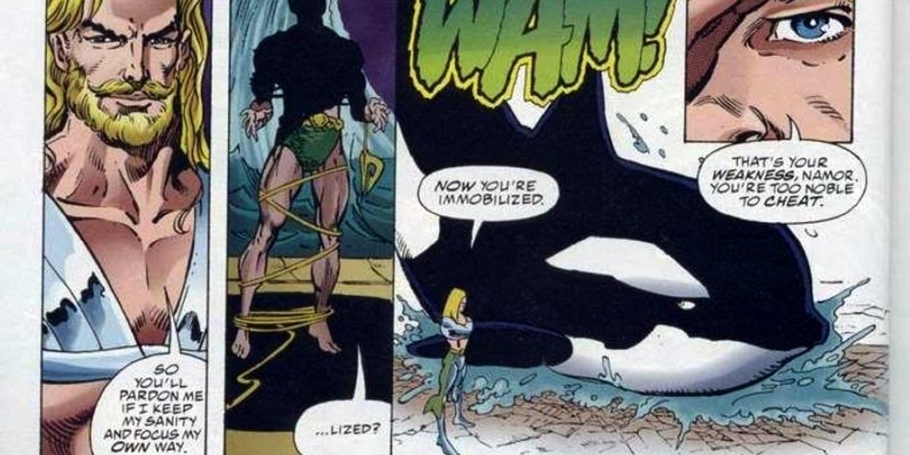 Aquaman Beats Namor Comic