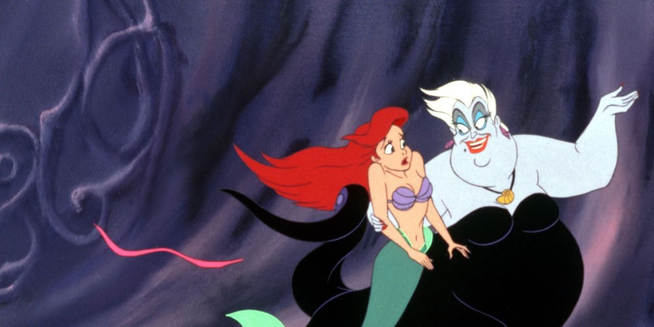 Ariel and Ursula in The Little Mermaid