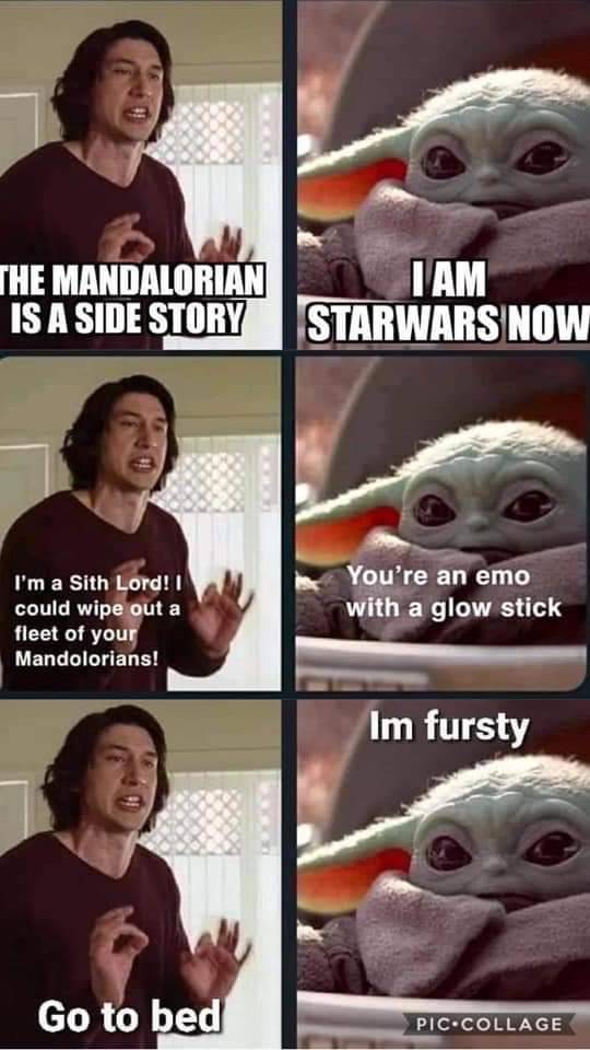 10 Hilarious Baby Yoda Vs Kylo Memes
