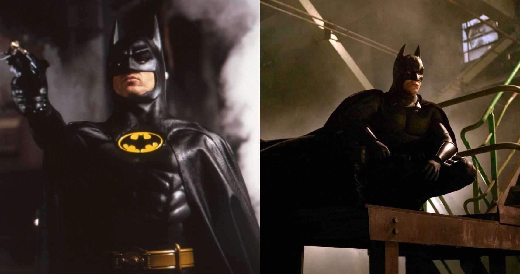 Michael Keaton Batman Christian Bale.