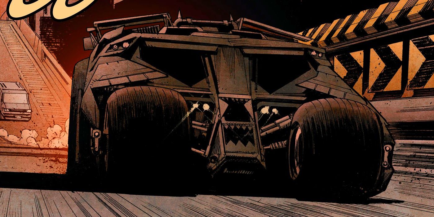 Batman Batmobile Tumbler Comic Art