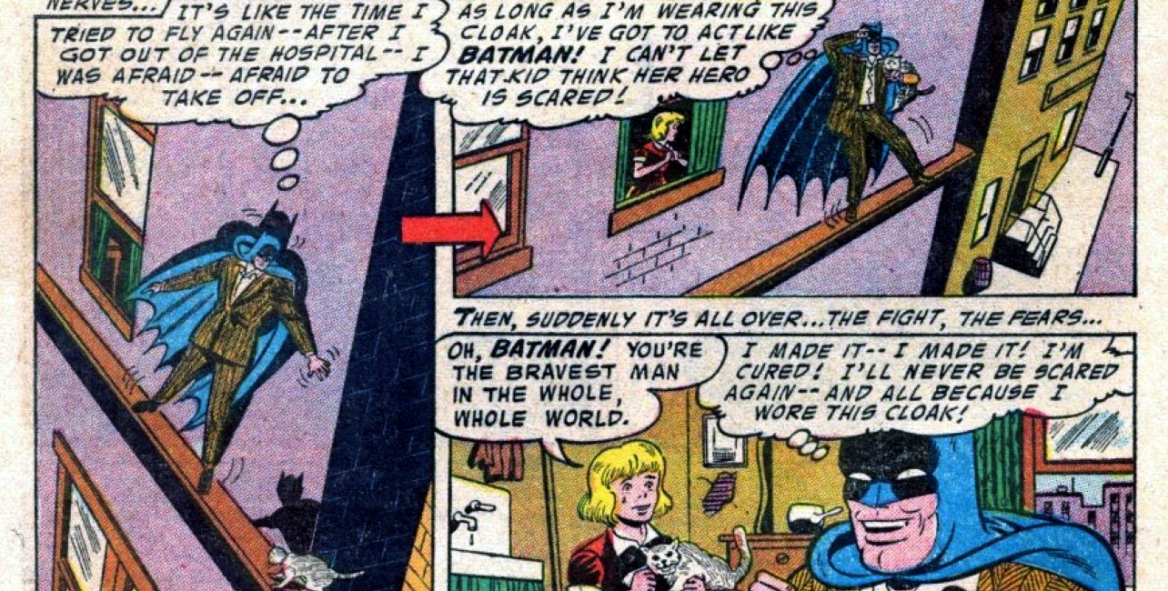 Batman Old Comic Cape Cowl Story