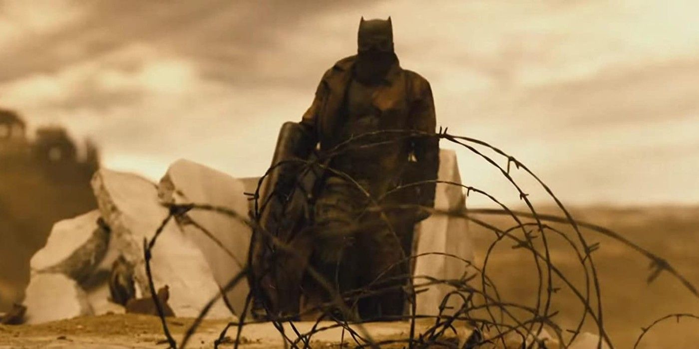 Knightmare Batman Exiting Bunker - Batman V Superman: Dawn Of Justice