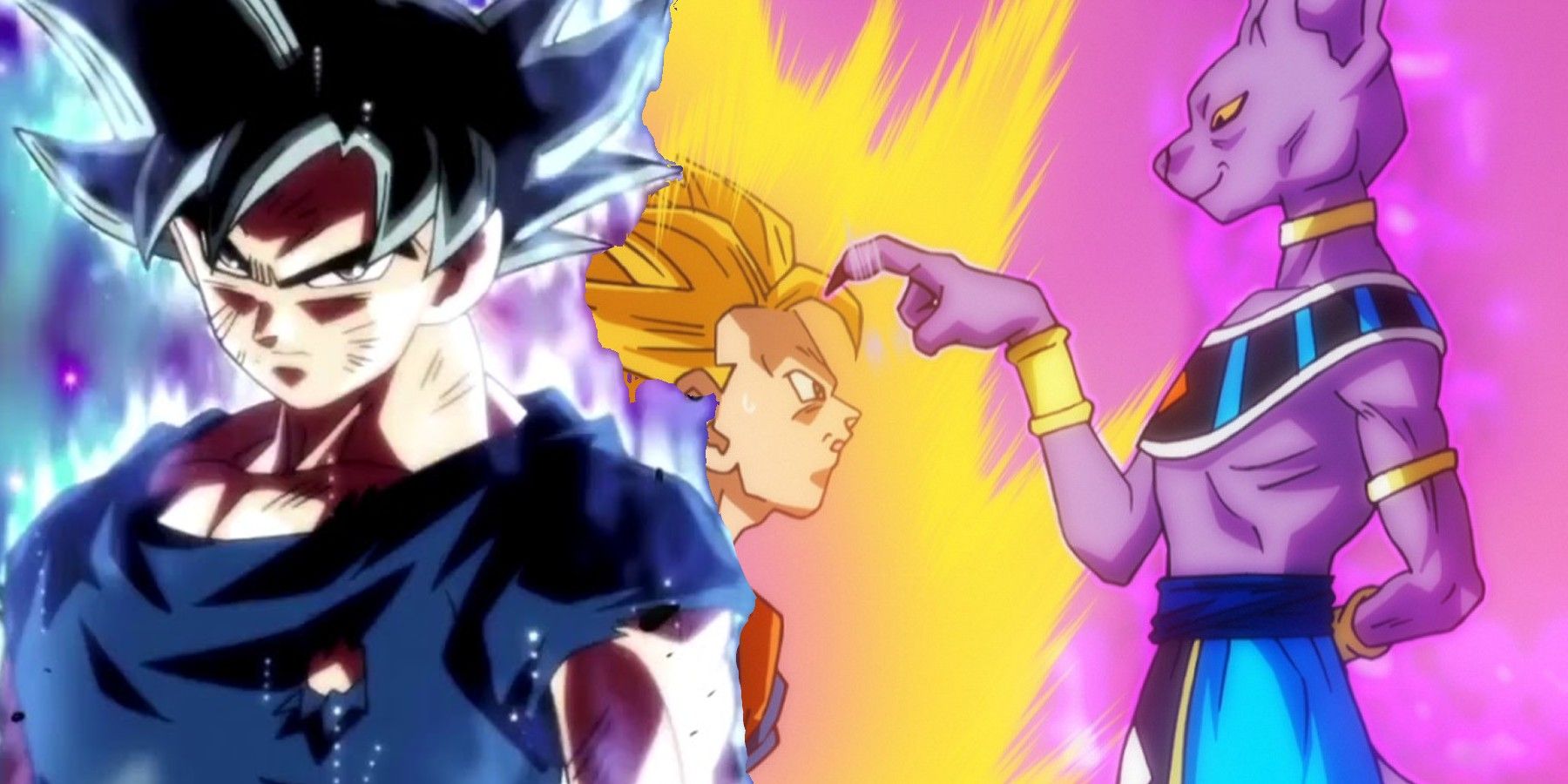 Beerus and Goku Ultra Instinct in Dragon Ball Super