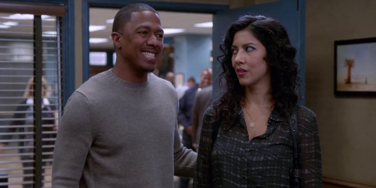 Rosa and Marcus in Holt's office on Brooklyn Nine-Nine