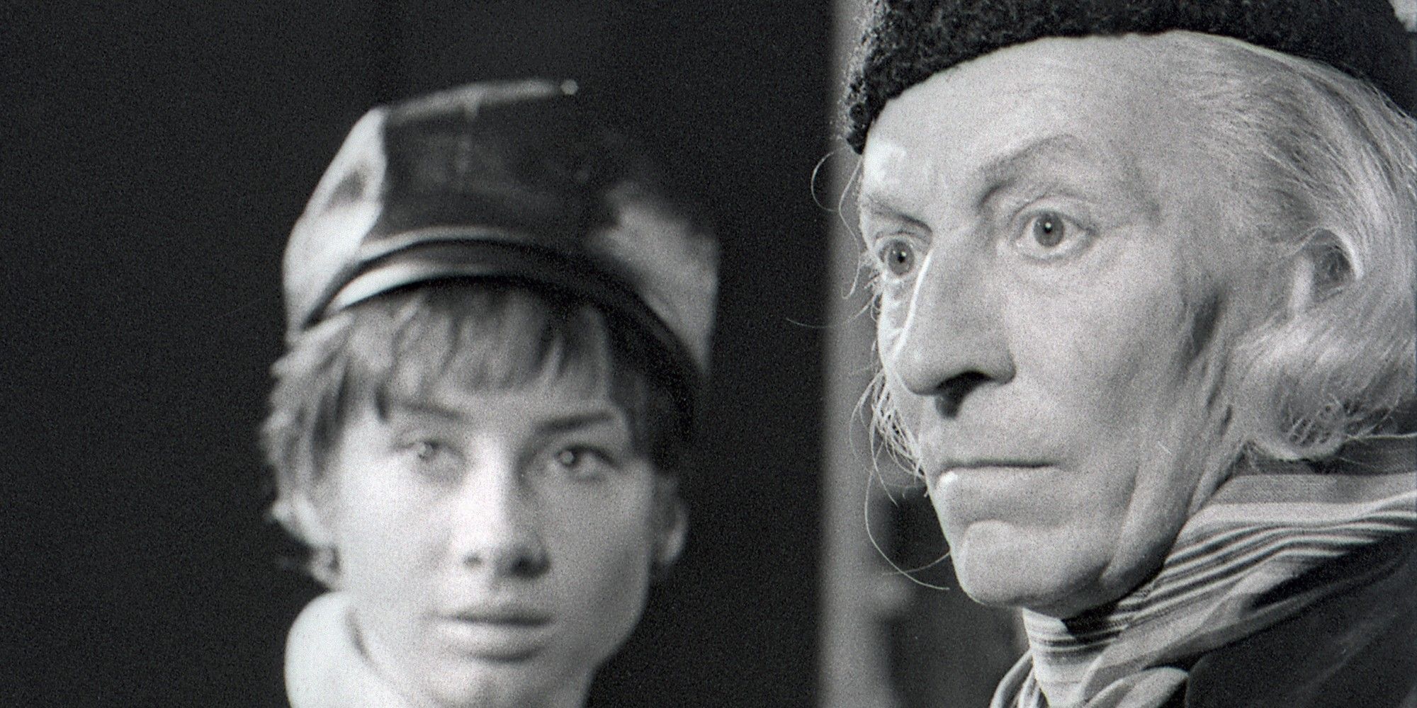 Carol Ann Ford as Susan and William Hartnell as First Doctor in Doctor Who