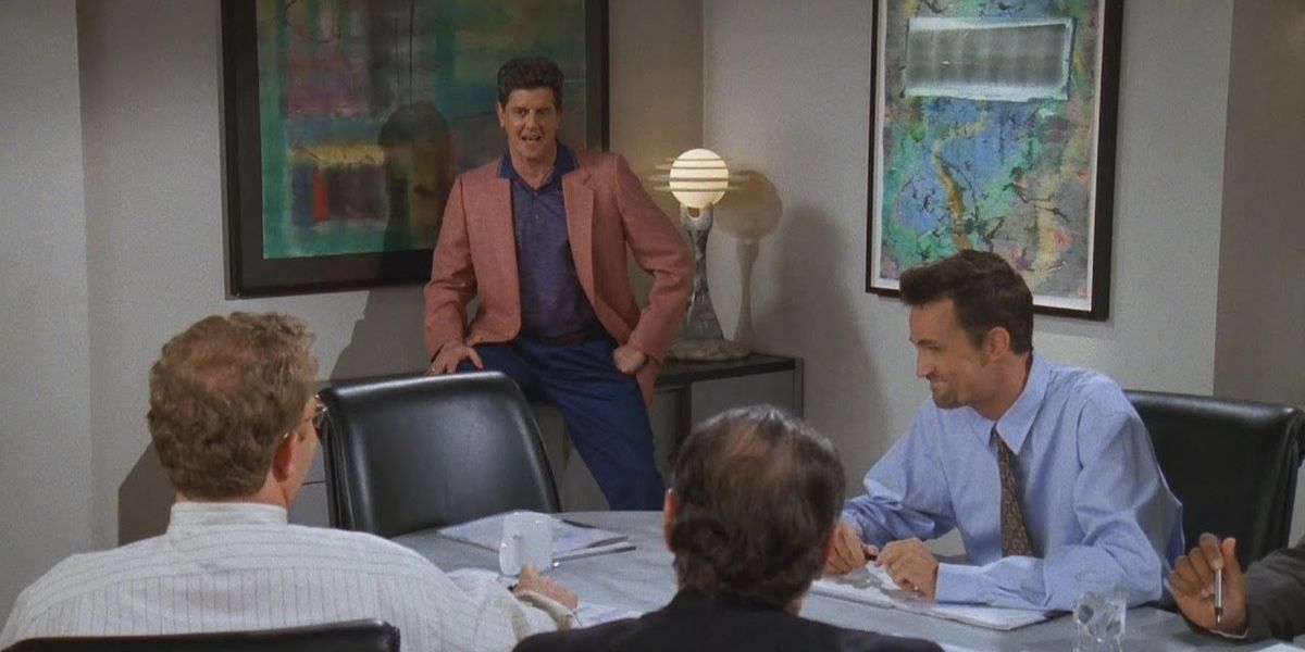 Chandler’s Boss Slapping Him On The Butt – Friends